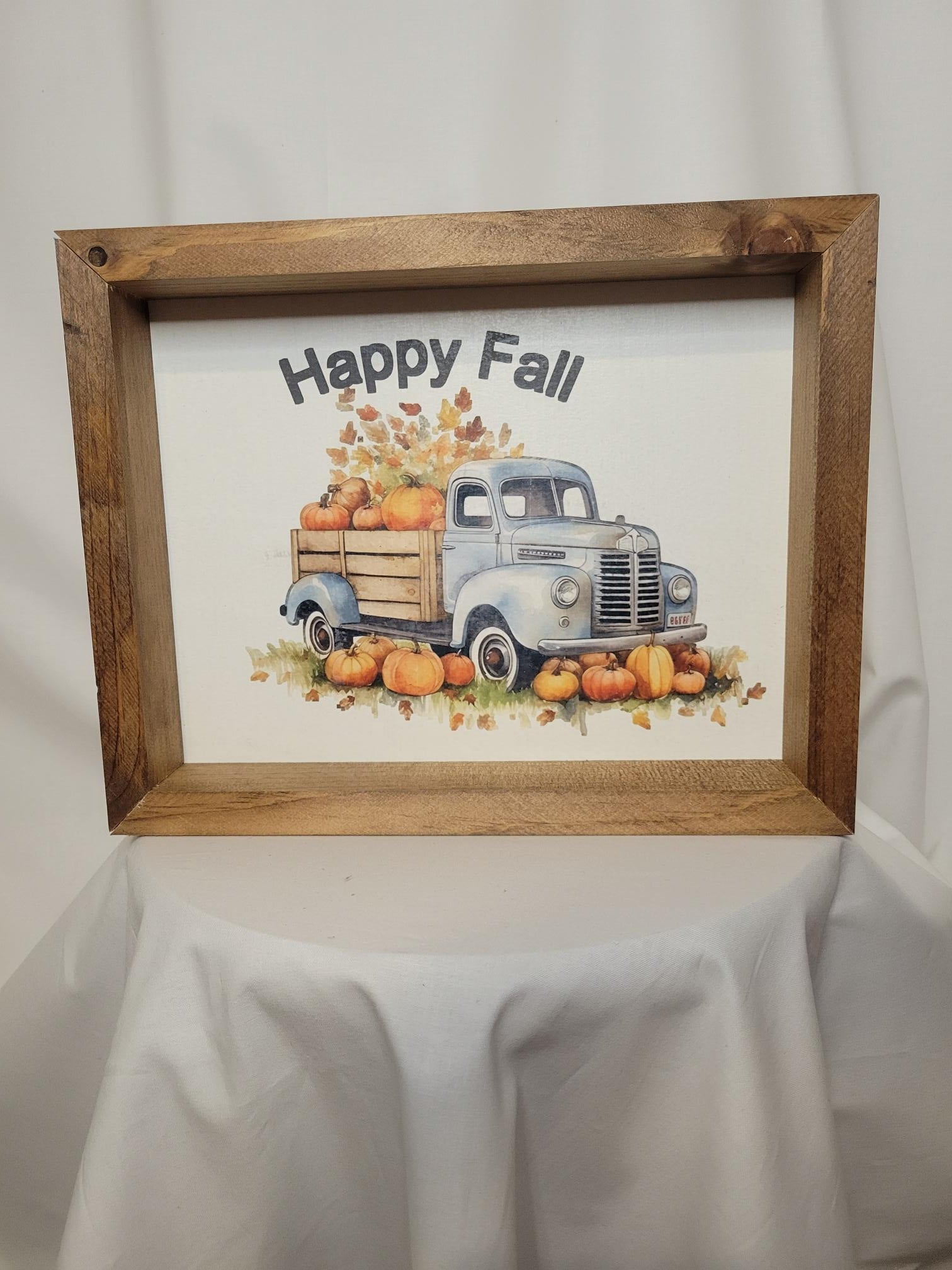 Happy Fall Pumpkin Truck Sign | Handmade - Handmade, Stain