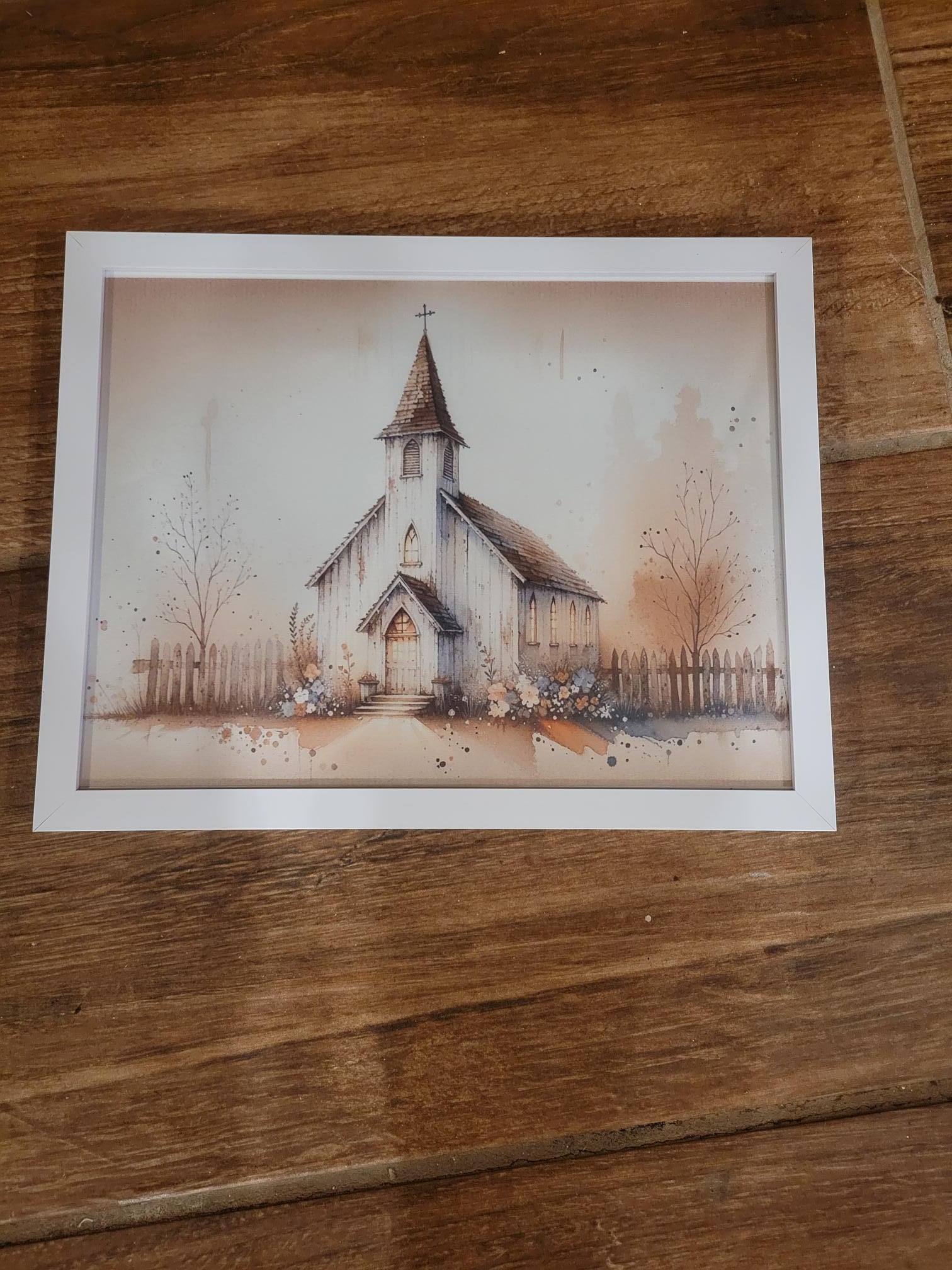 Old church chapel with Fence | Picture - Picture, Frame