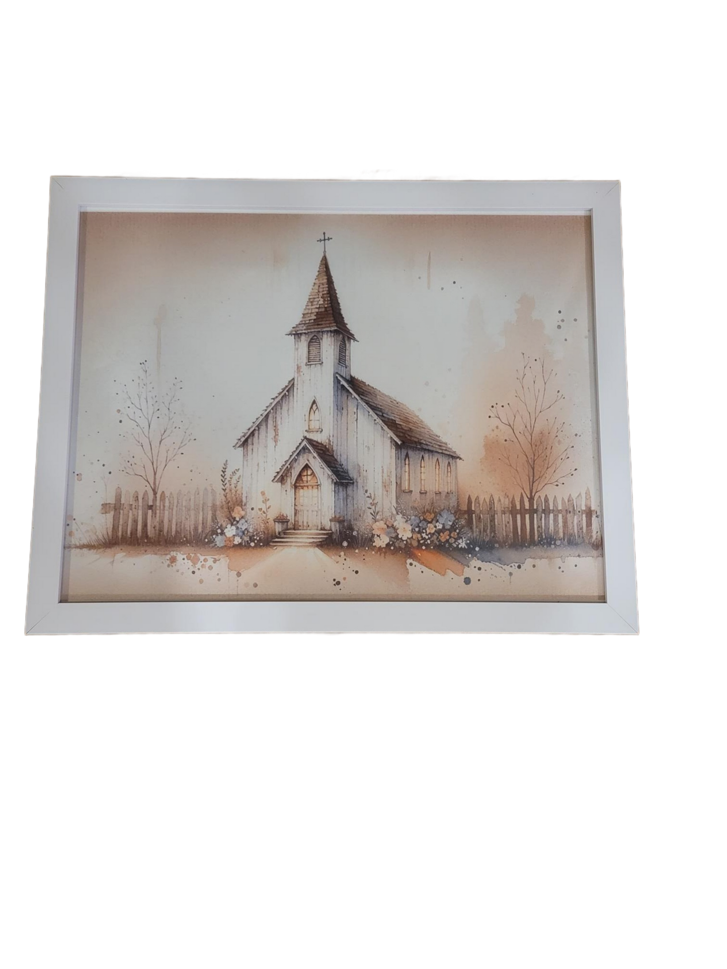 Old church chapel with Fence | Picture - Picture, Frame