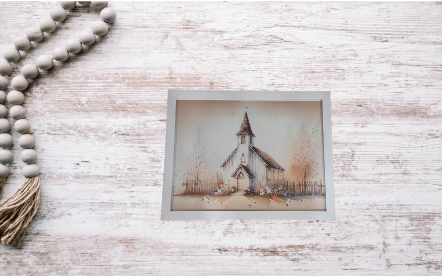 Old church chapel with Fence | Picture - Picture, Frame
