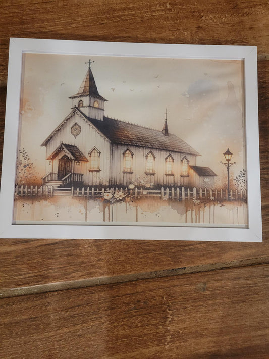 Old Church chapel with Lamppost | Picture - Picture, Chapel