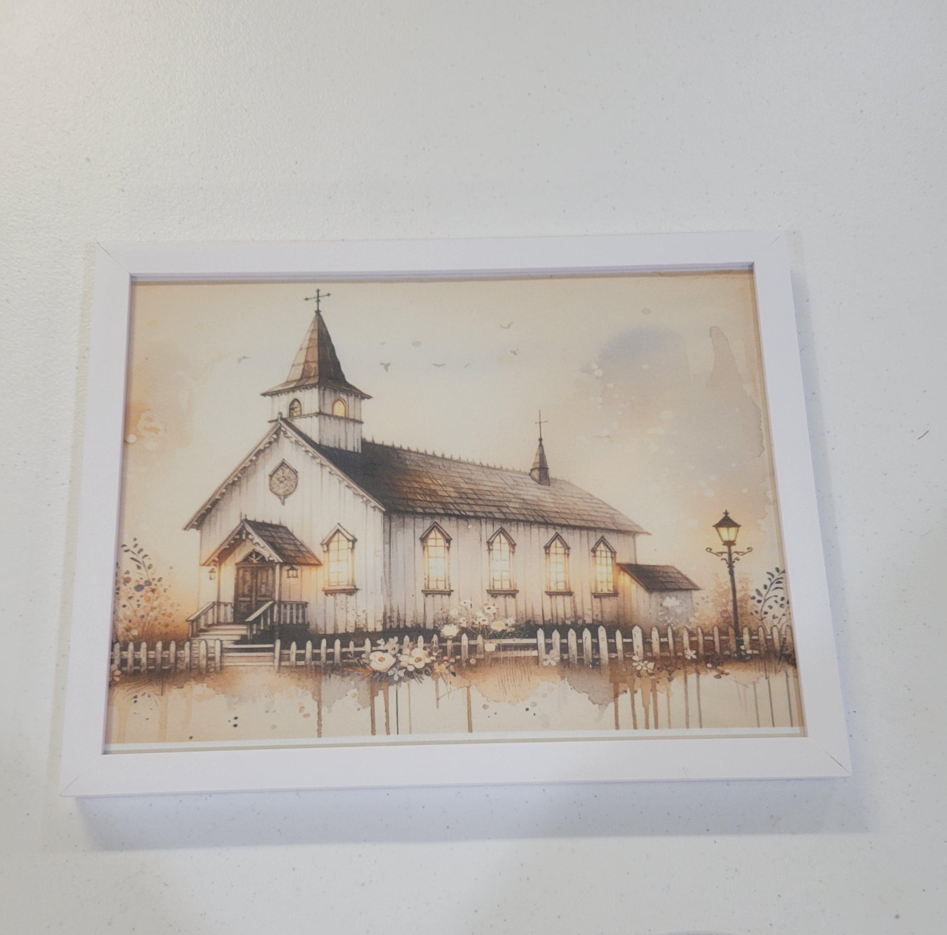 Old Church chapel with Lamppost | Picture - Picture, Chapel