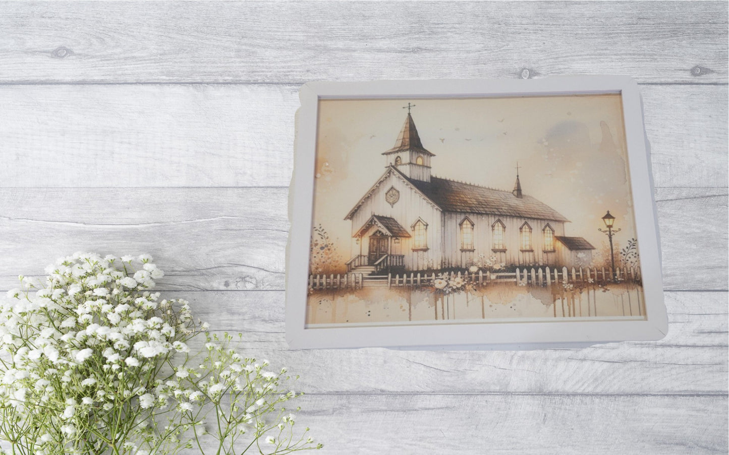Old Church chapel with Lamppost | Picture - Picture, Chapel