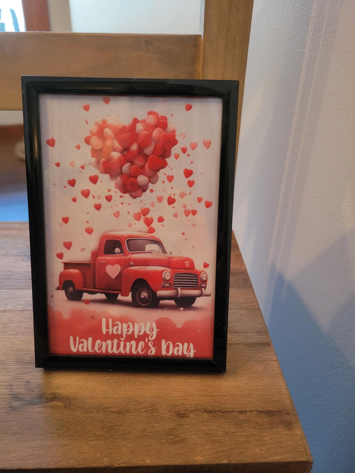 Red Truck Happy Valentine Picture - Picture, Depict