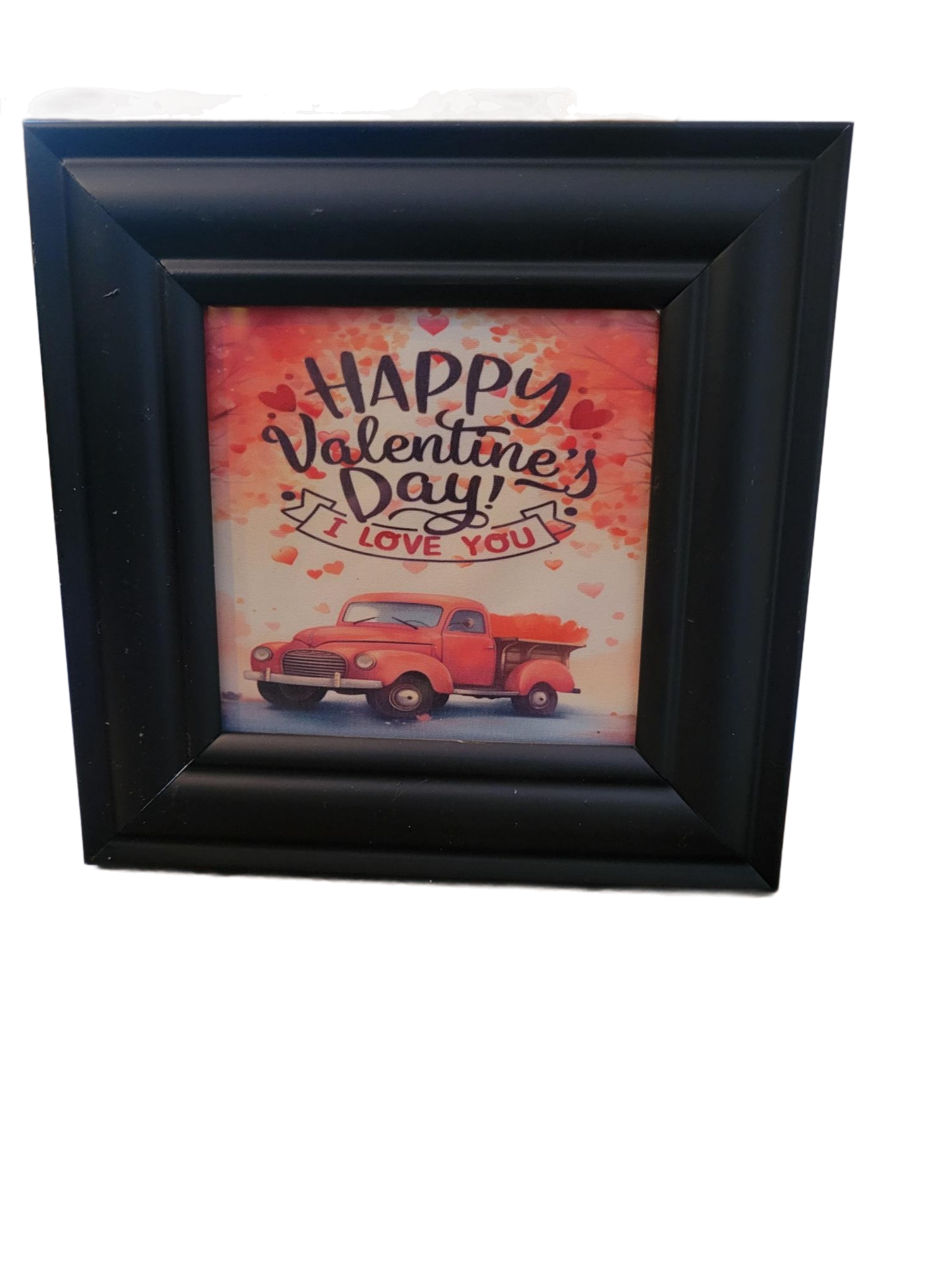 Red Truck Happy Valentines Day Picture | Small - Small, Picture