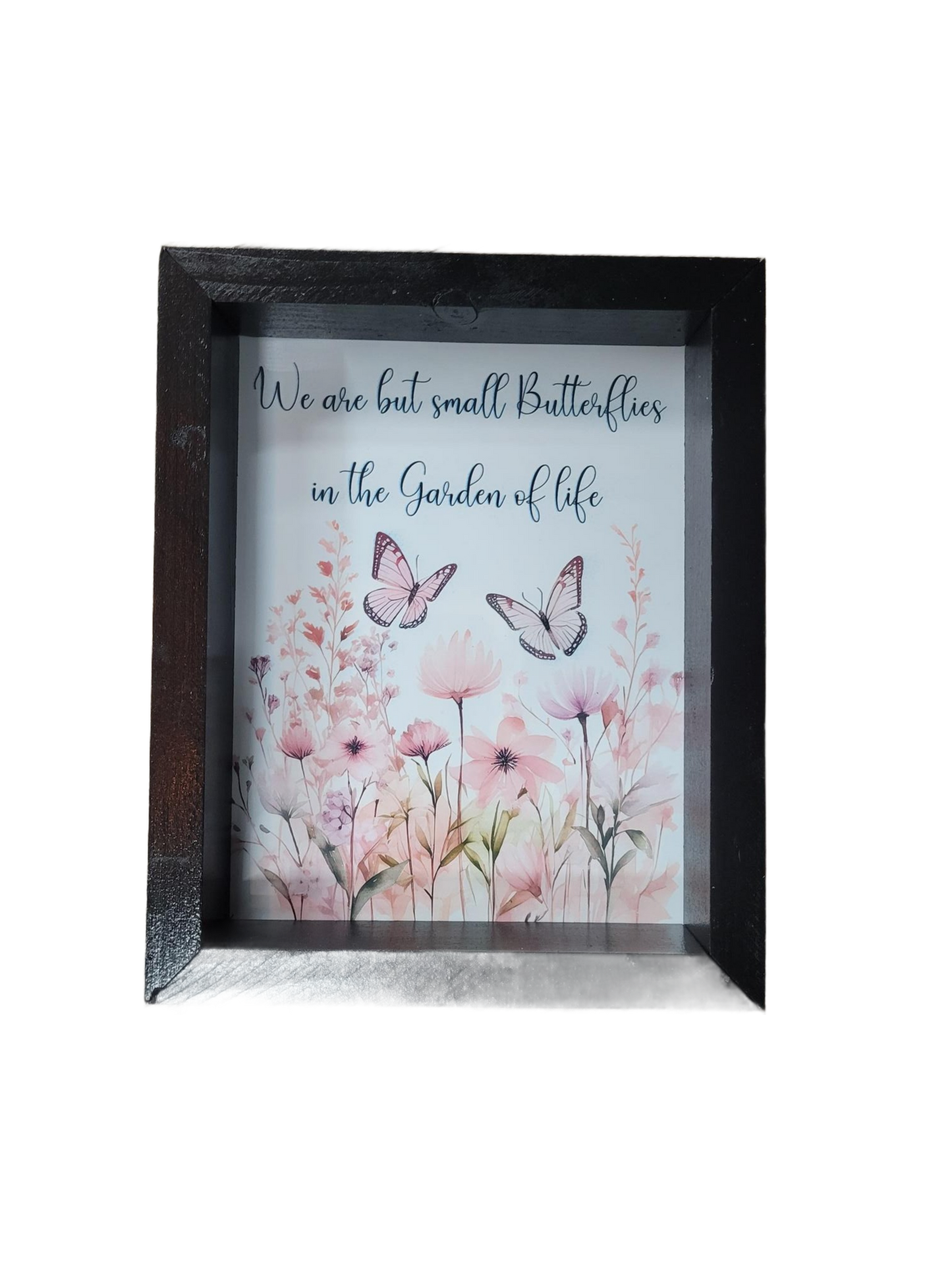 Butterflies in Garden of Life Sign
