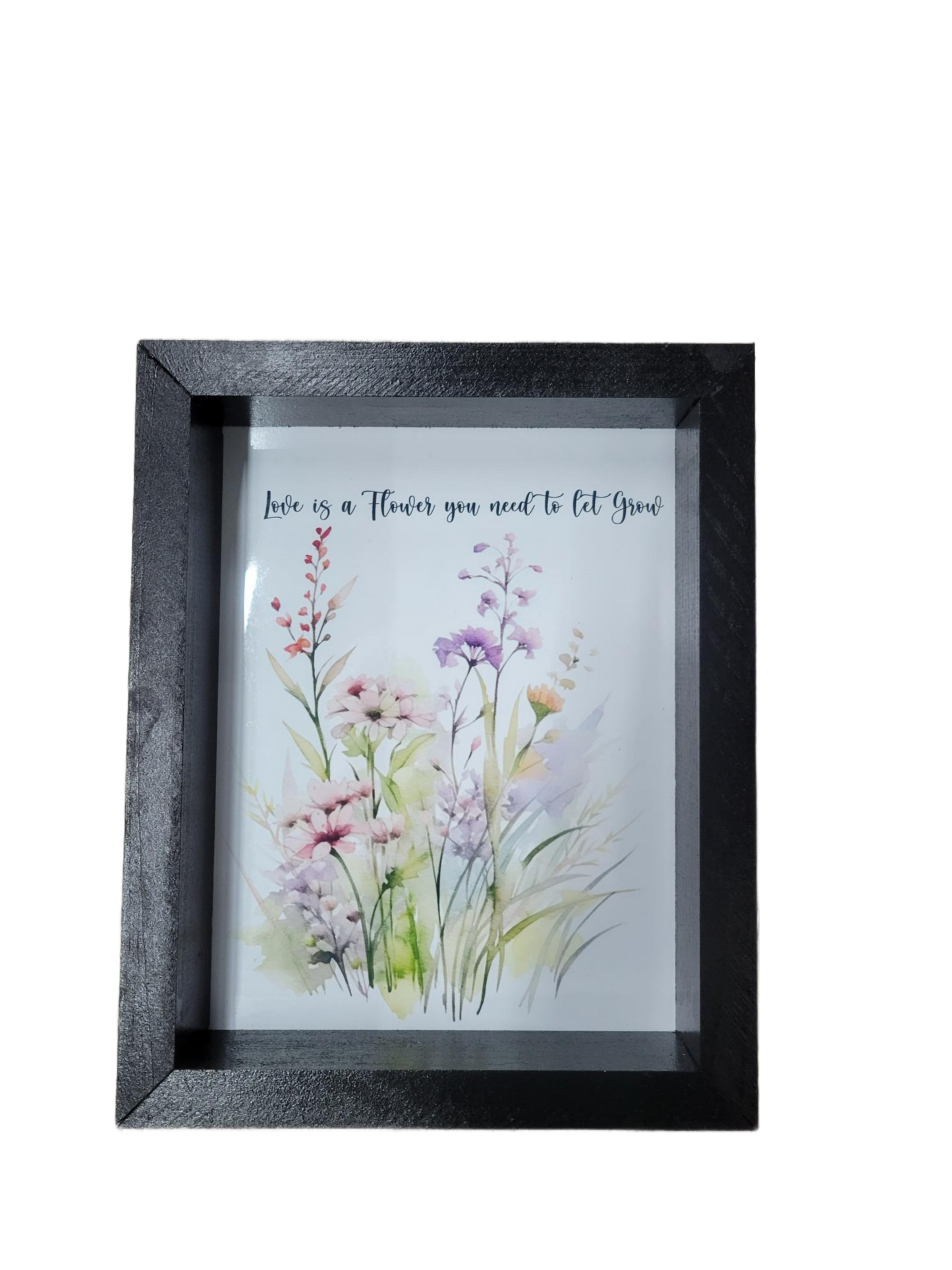 Love is flower to let grow sign