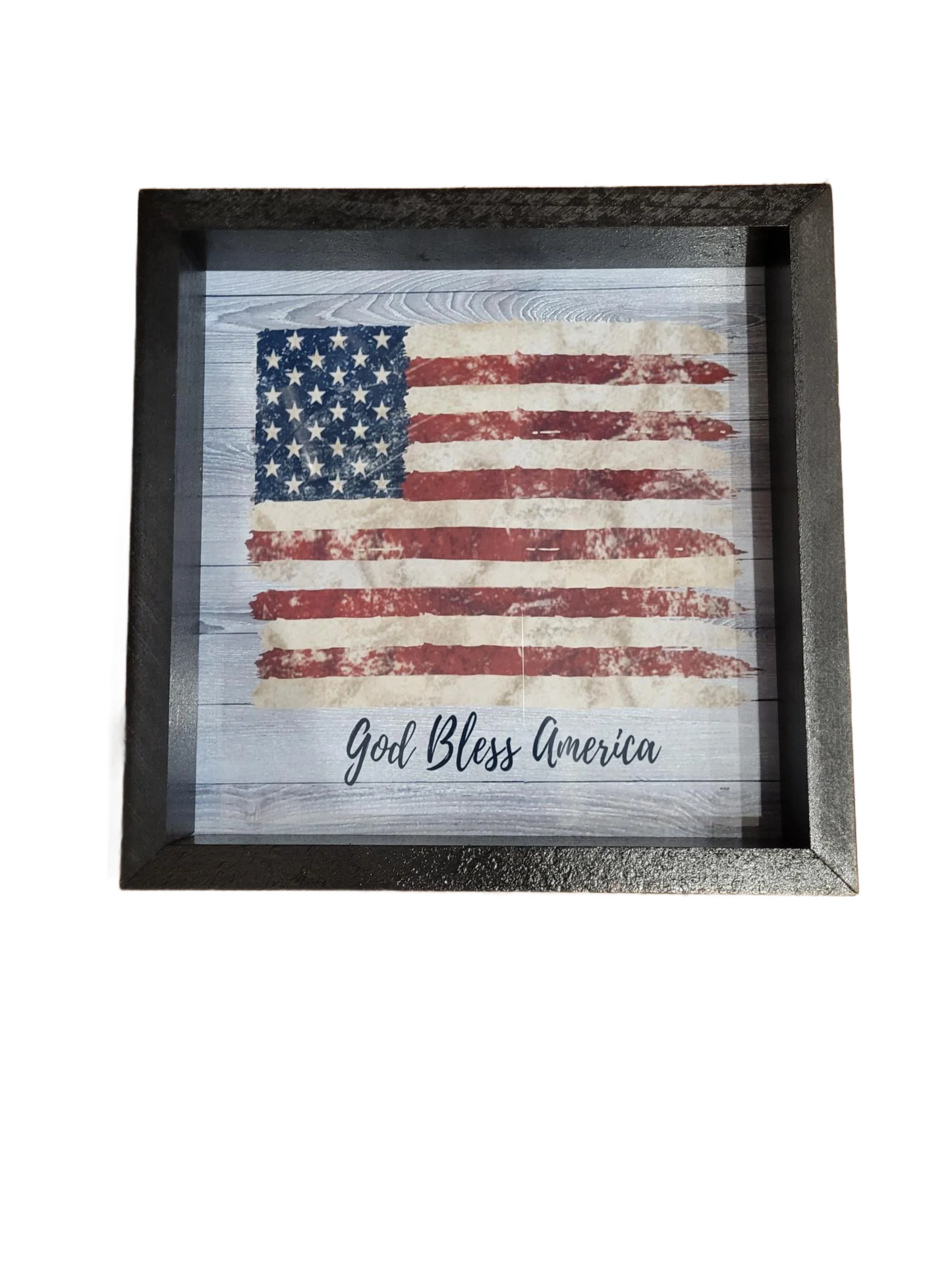 12 X12 God Bless America Flag