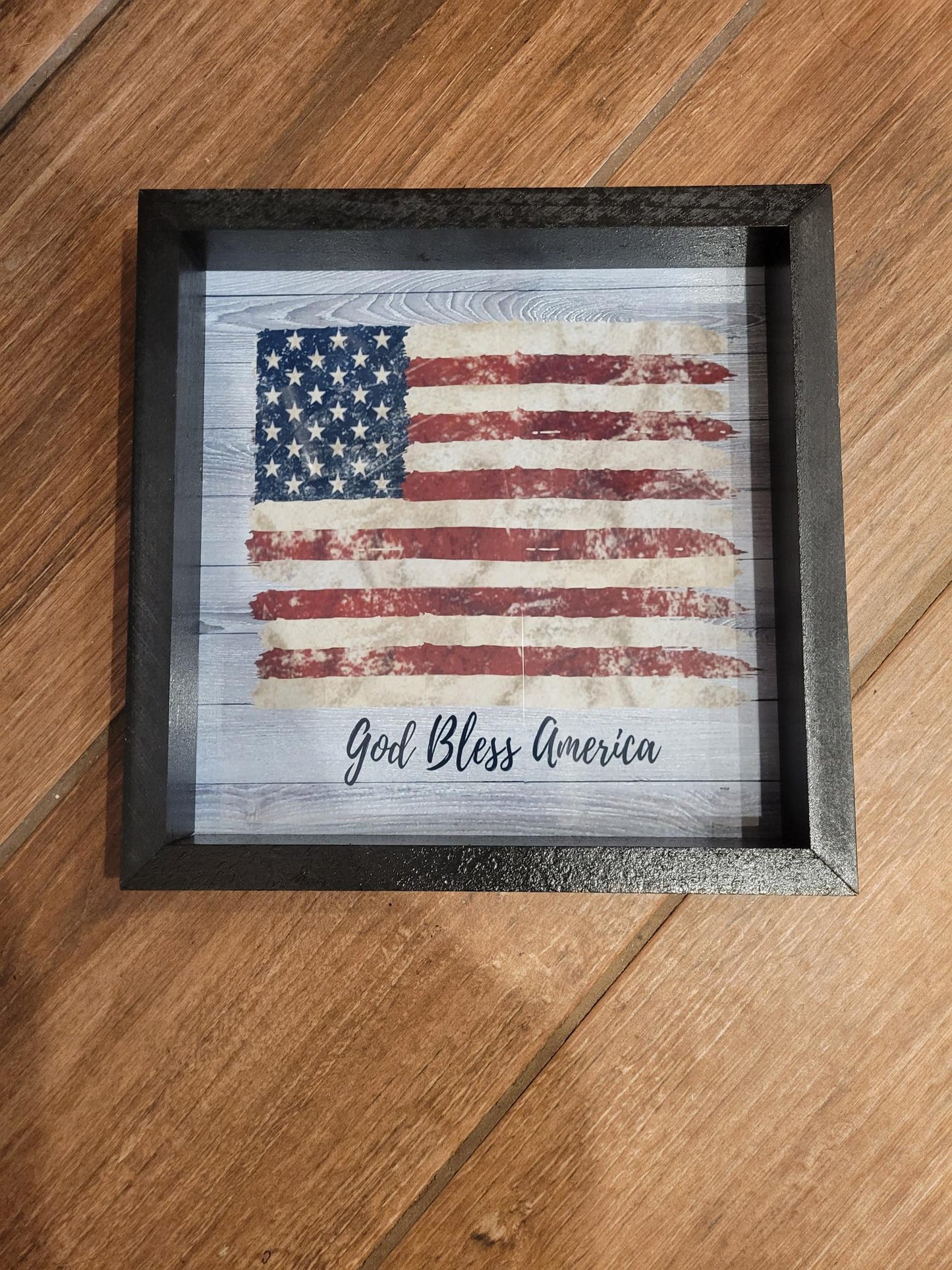 12 X12 God Bless America Flag