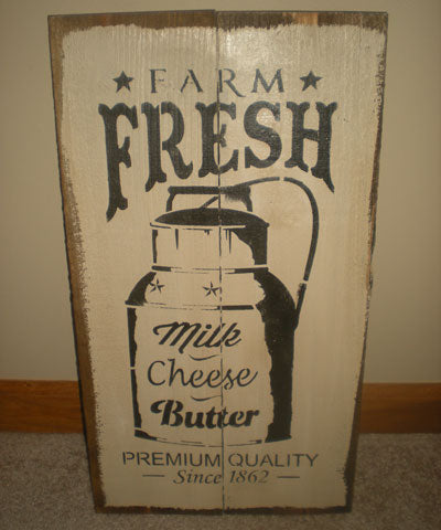 Farm Fresh Sign | Slate - Slate, Wood