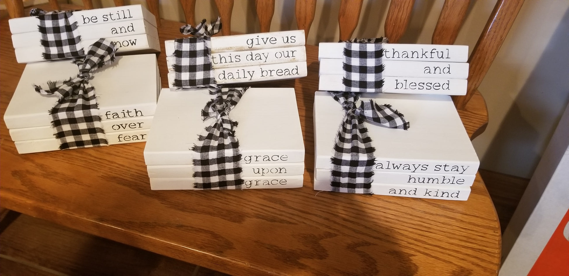 3 Stack of Faux Books - Book, White