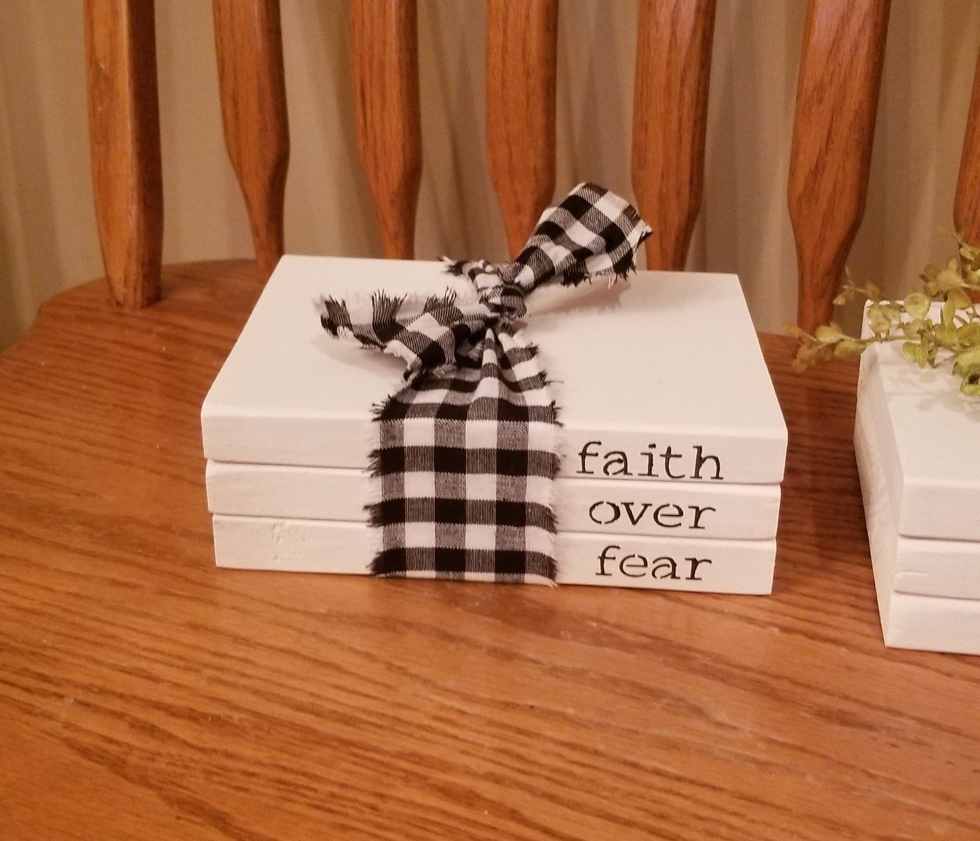 3 Stack of Faux Books - Book, White