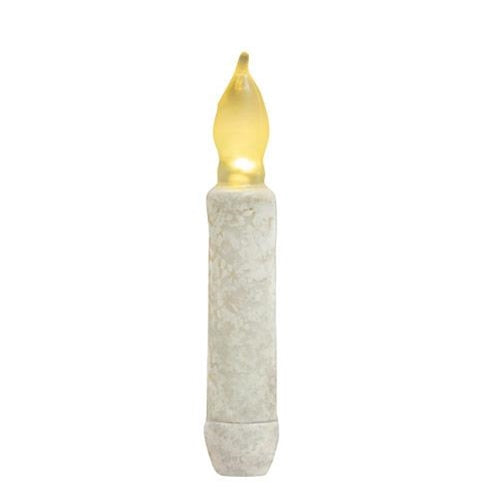 4"Rustic White Timer Taper - Taper, White