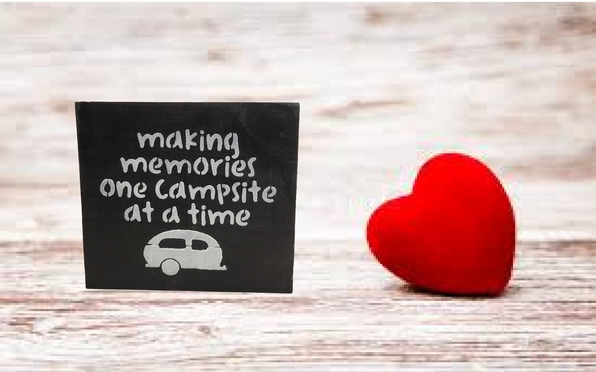 Camping Memories Mini Sign | Handmade - Handmade, Sign