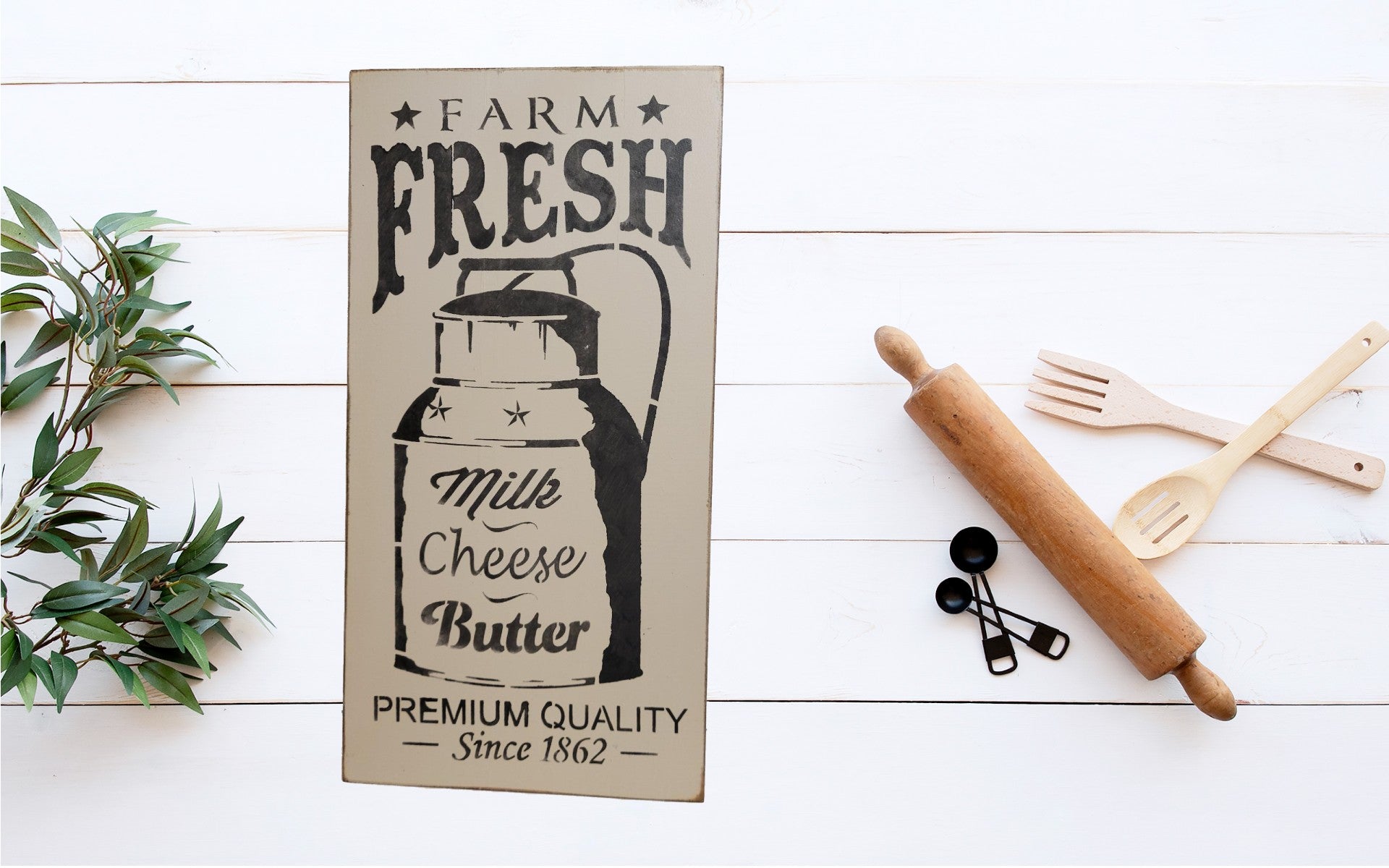Farm Fresh Sign | Slate - Slate, Wood