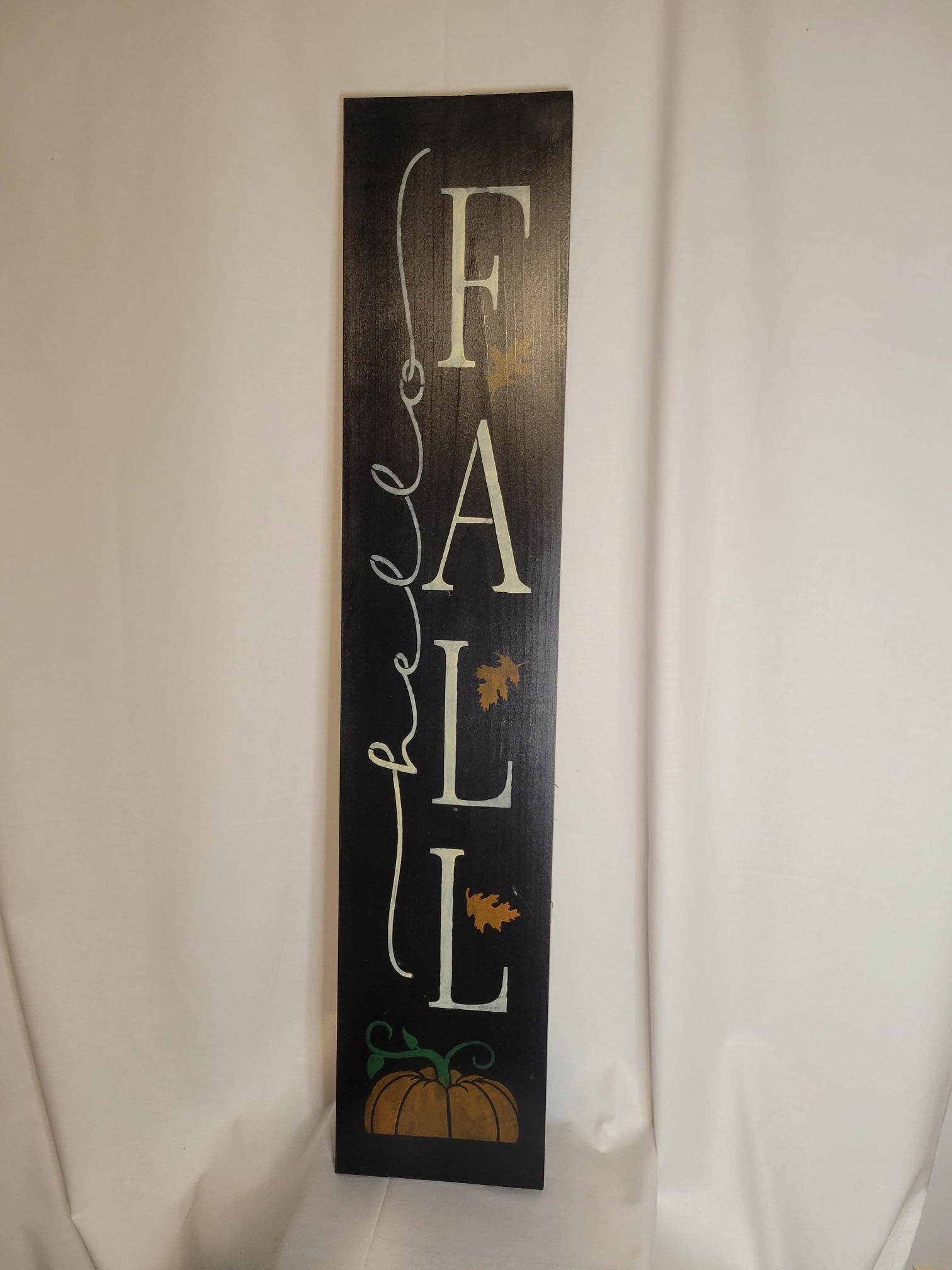 Hello Fall Vertical Sign - Sign, Handmade