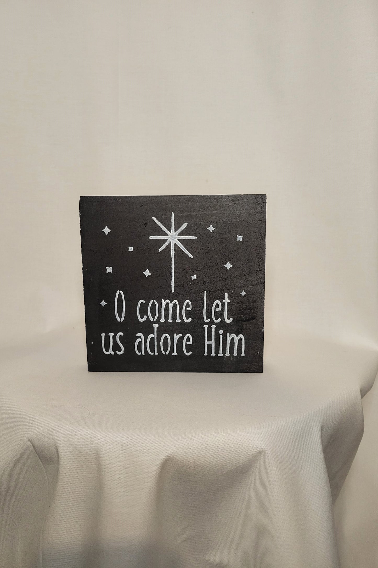 O Come let use Adore Him Sign | Small - Small, Handmade