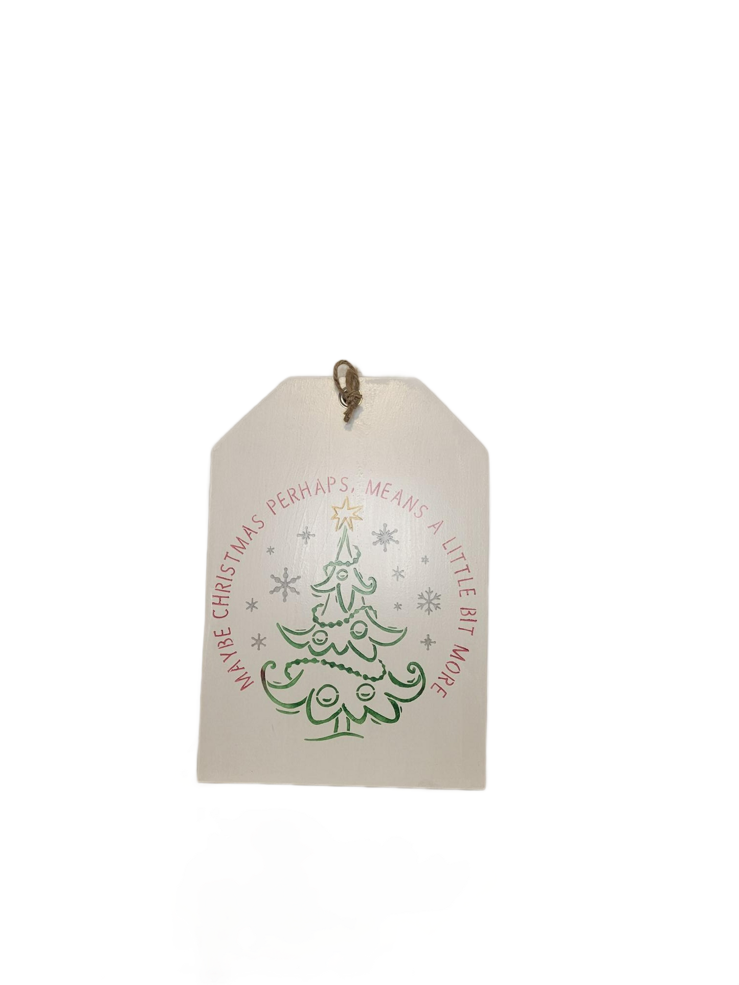May this Christmas mean a little more tag sign - Sign, Tag