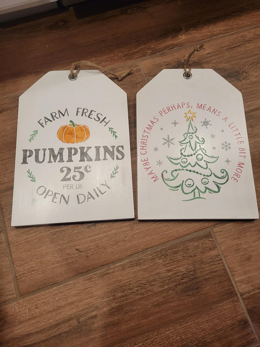 May this Christmas mean a little more tag sign - Sign, Tag