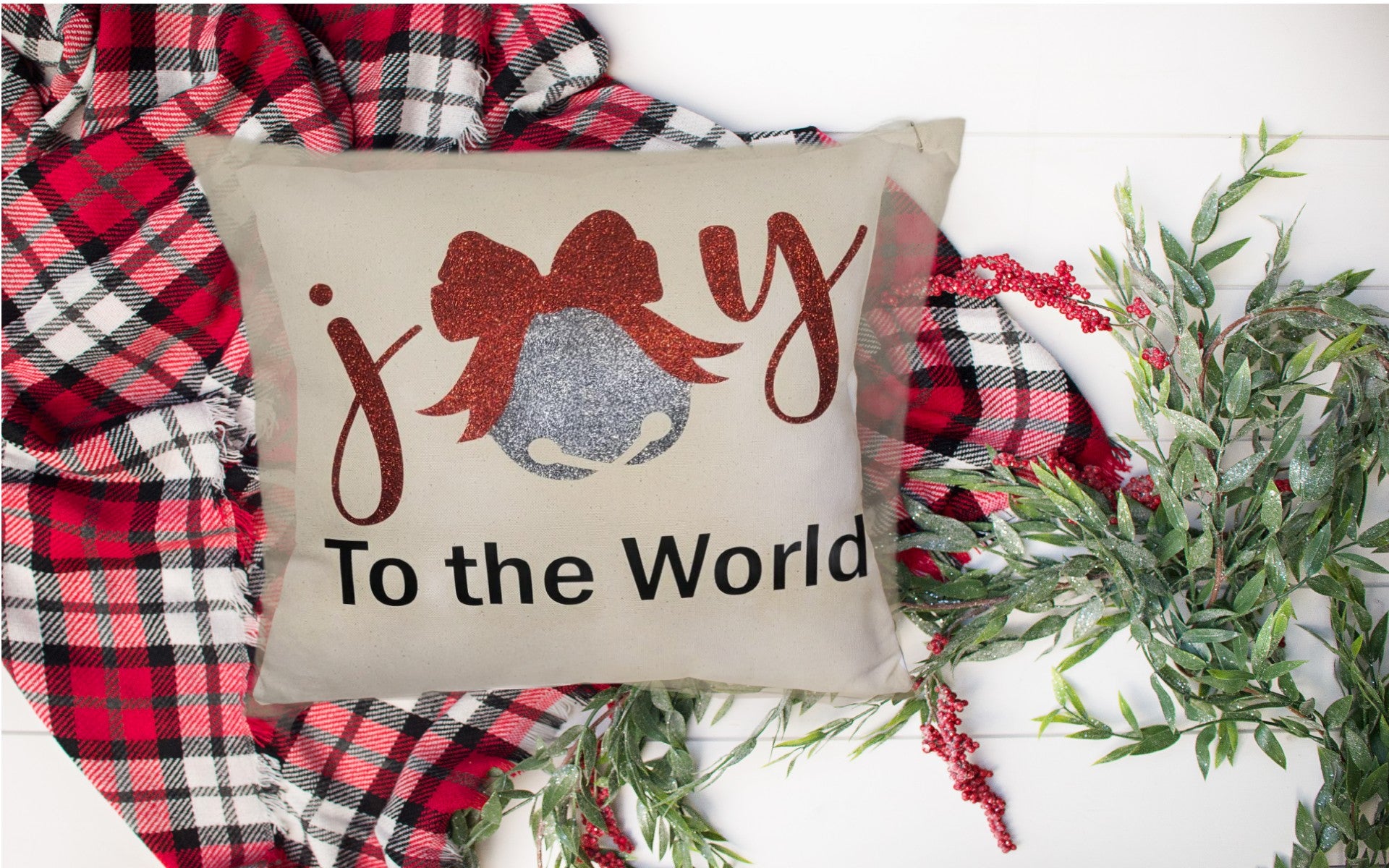 Joy to the World Pillow - Pillow, Canvas