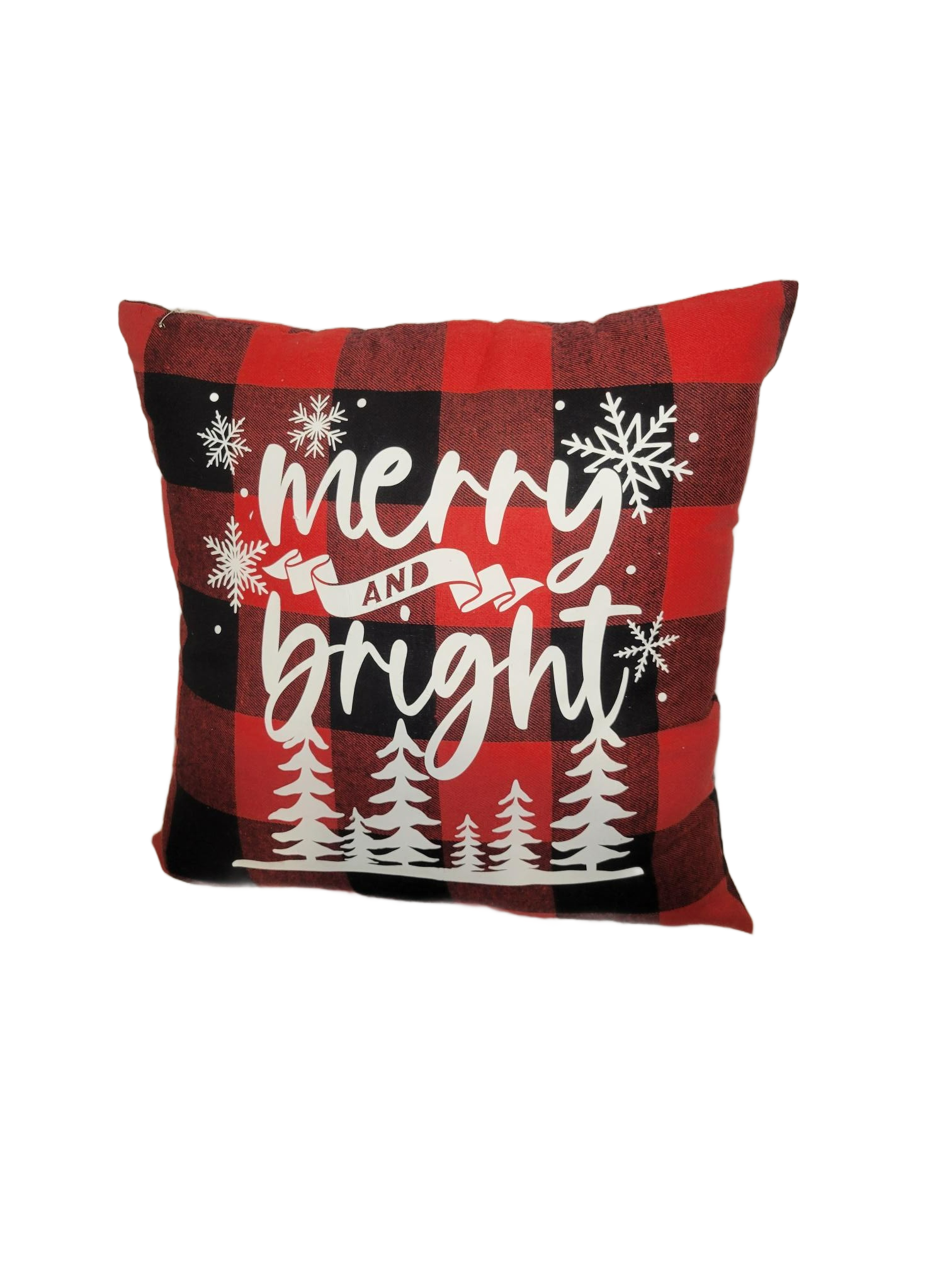 Merry & Bright Pillow - Pillow, Black