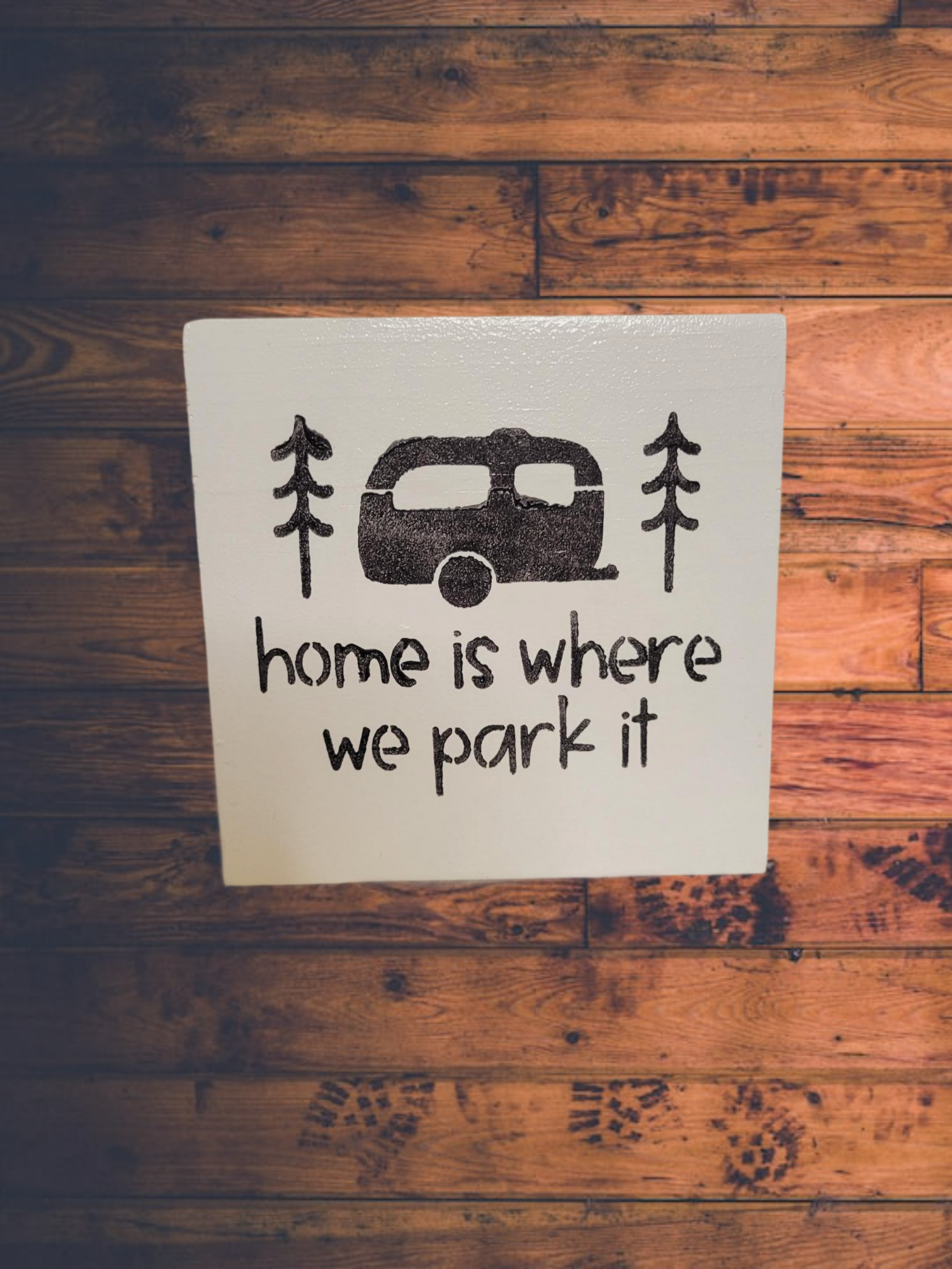 Home is where we Park it mini sign - Sign, Say
