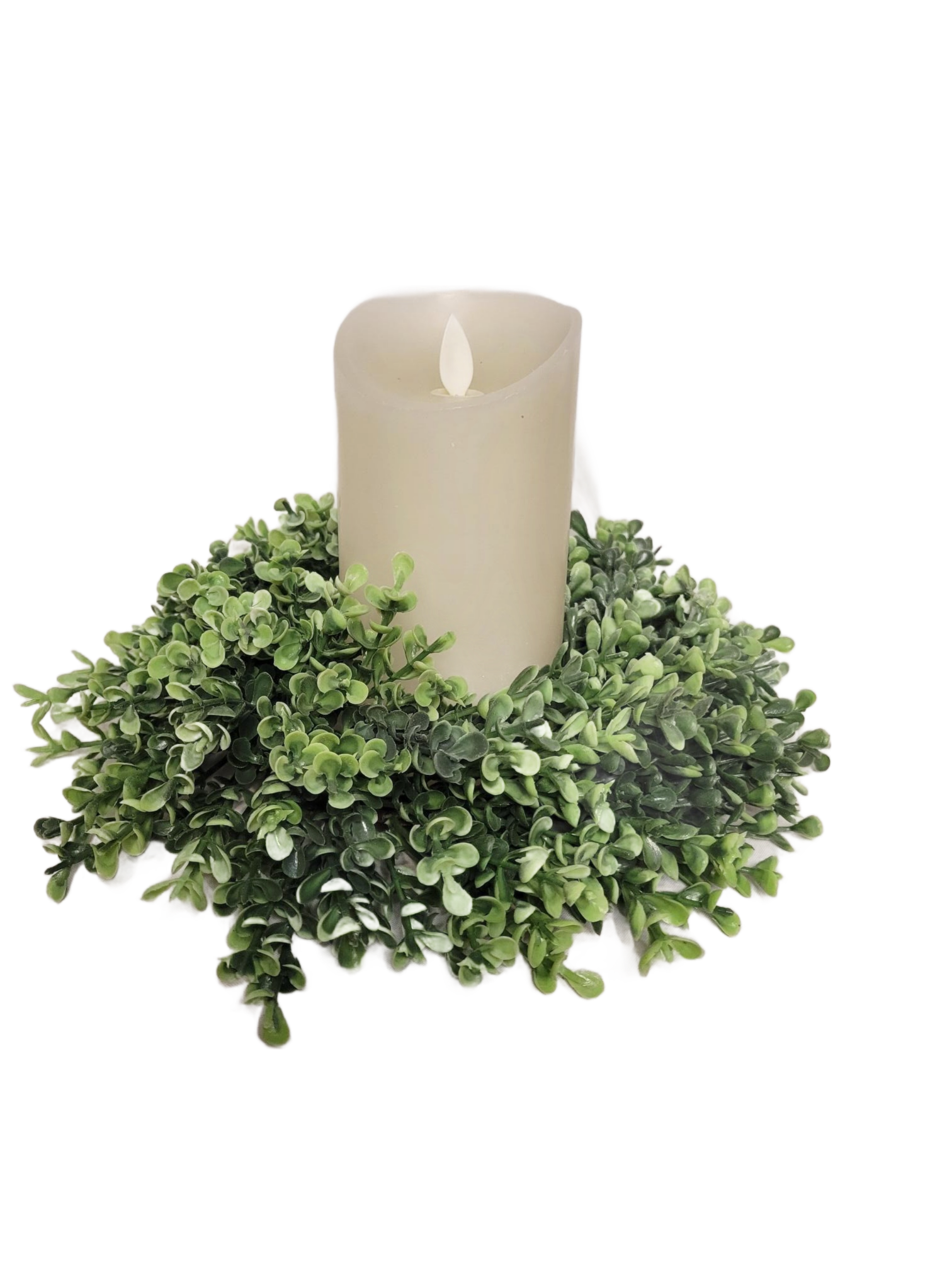 Richland Boxwood Candle Ring | Beautiful - Beautiful, Leave