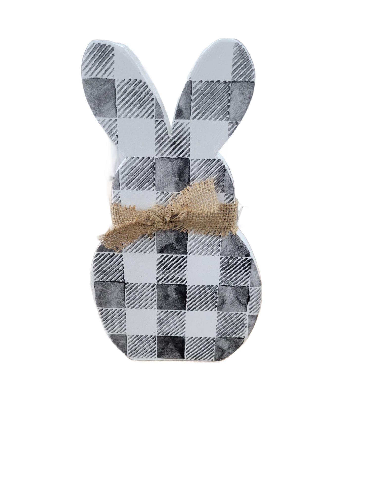 Buffalo Check Bunny | Wood - Wood, Bunny