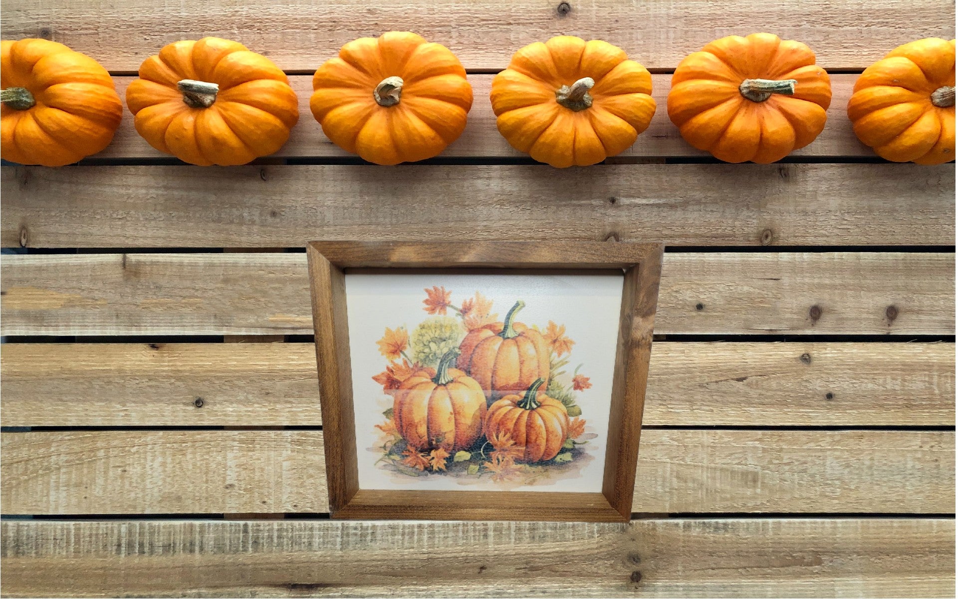 trio of pumpkin Sign | Display - Display, Stain