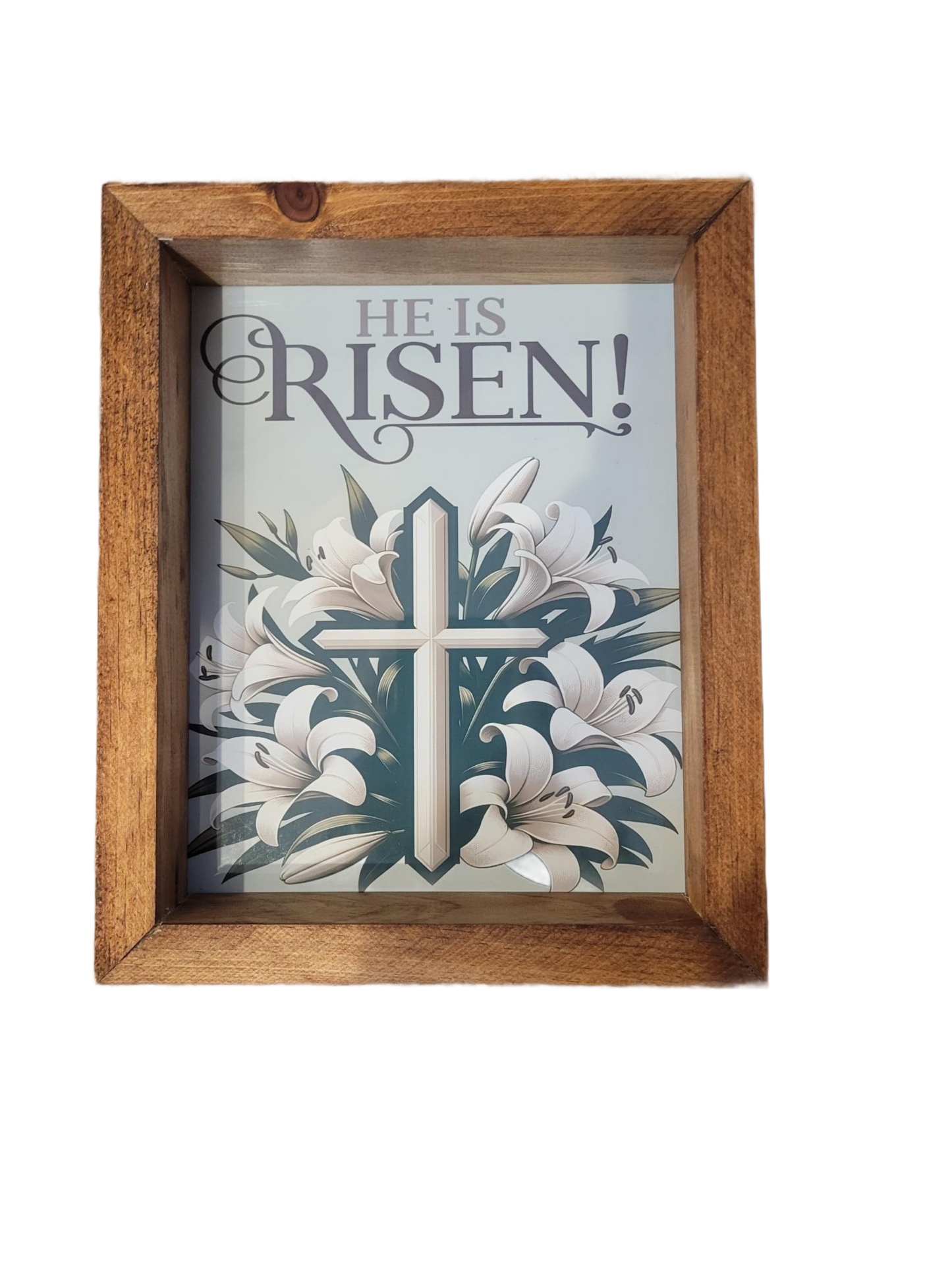 He is Risen Sign | Cross - Cross, Small