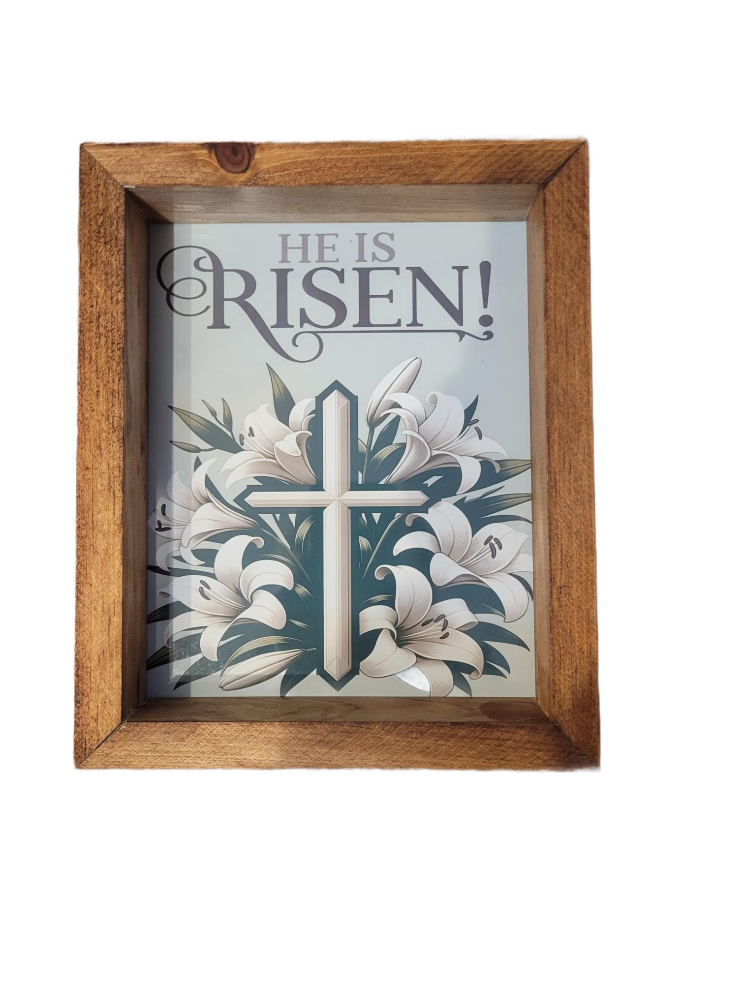 He is Risen Sign | Cross - Cross, Small
