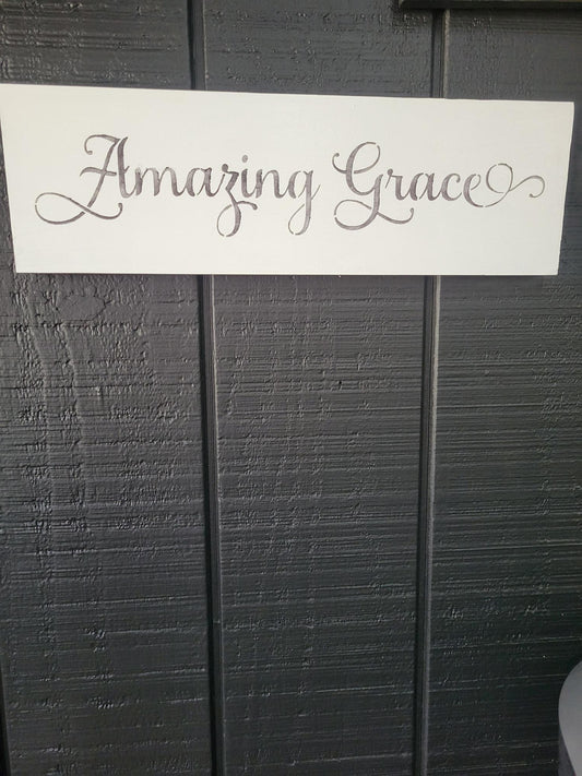 Amazing Grace Sign | Wood