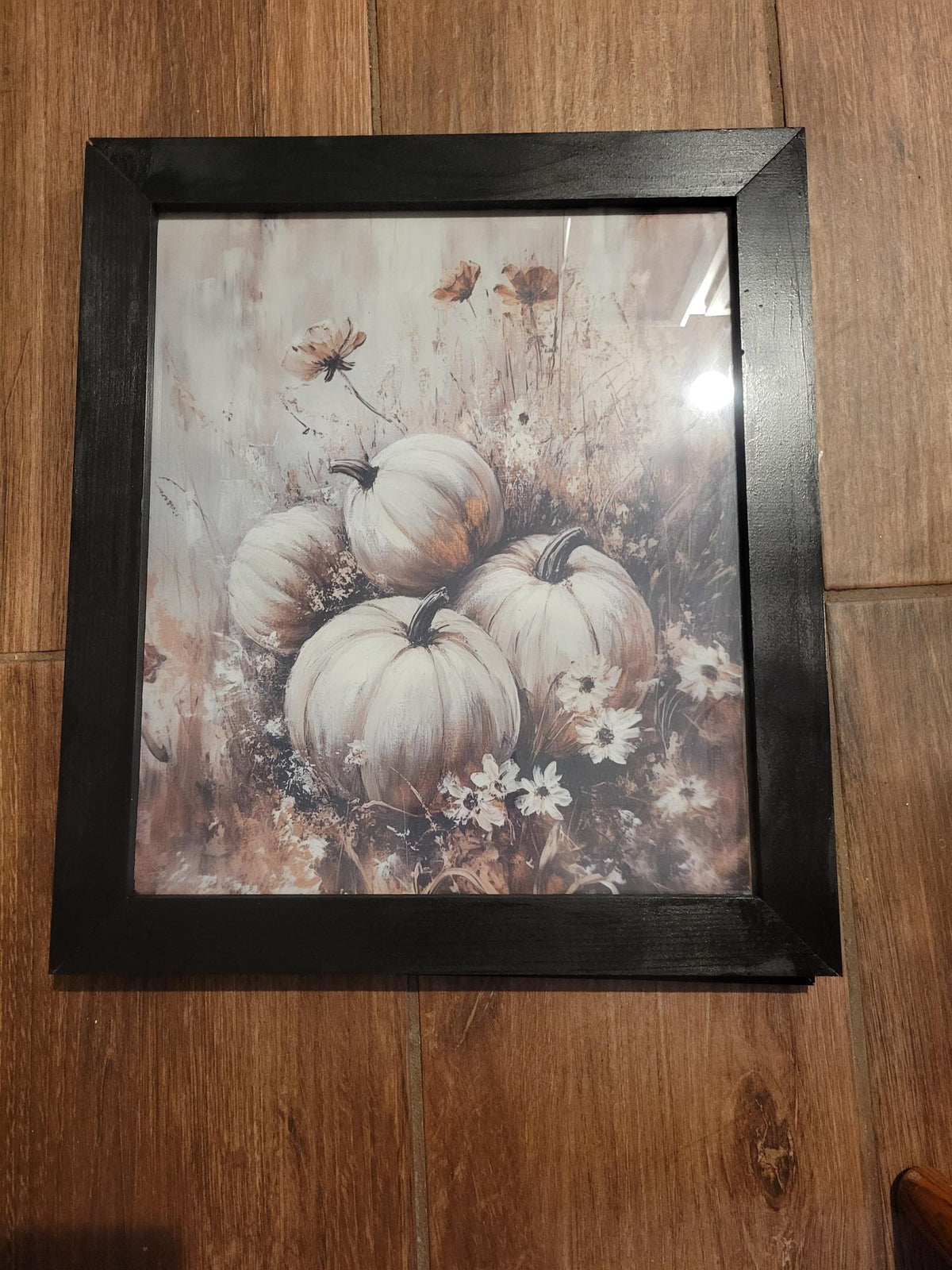 Moody Fall Pumpkin Wall Art – Rustic Farmhouse Autumn Decor