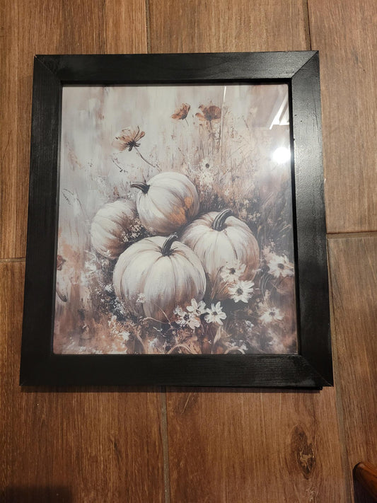 Moody Fall Pumpkin Wall Art – Rustic Farmhouse Autumn Decor